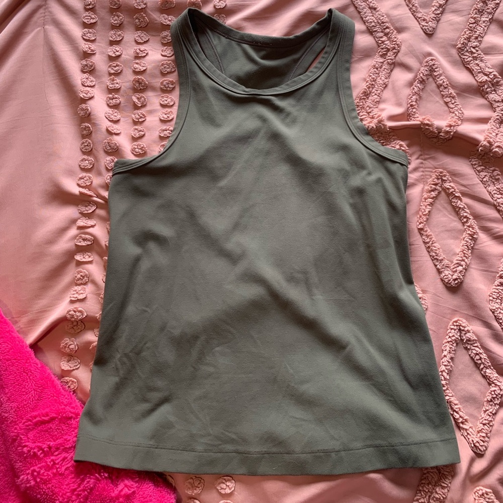 Lululemon Athletica Forest Green Tank Top